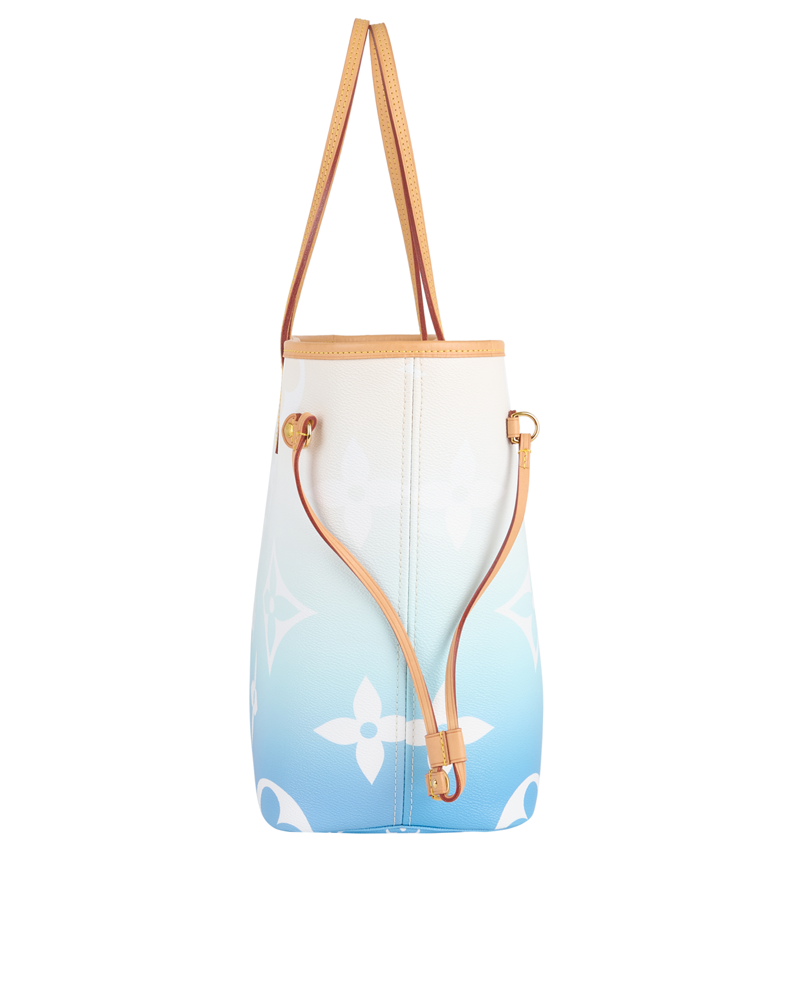 Neverfull MM By The Pool, &pound;1,750, Handbags, Blue/White, Canvas, Side view